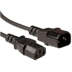 ACT AK5217 5m C14-Koppler C13-Koppler Schwarz Stromkabel (5 m), Stromkabel, Schwarz