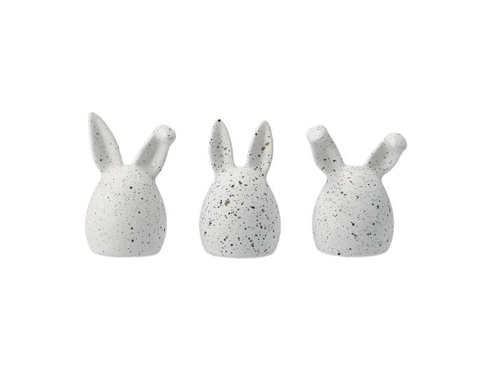 DBKD Lièvres de Pâques Triplets Lot de 3 White dot