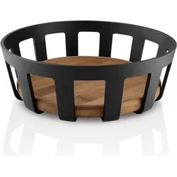 Eva Solo H 7 x B 21,5 x L 21,5 cm - Bambus/kunststof - Natur/sort, Brotaufbewahrung, Schwarz