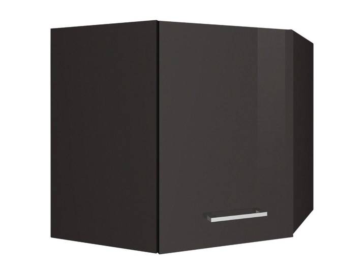 Held Eckoberschrank, Graphit, 1 Fächer, 60x57x60 cm, Made in Germany, hängend, Küchen, Küchenmöbel, Küchenschränke, Eckschränke Küche