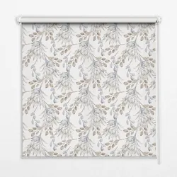 INNENROLLO - Fensterrollo - Rollo - 70x140 cm - Weiße Blüten