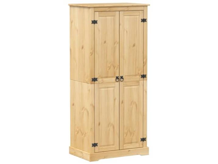 Corona Kleiderschrank, Kleiderschrank, Aufbewahrungsschrank, 76 x 50 x 170 cm, Kiefer massiv
