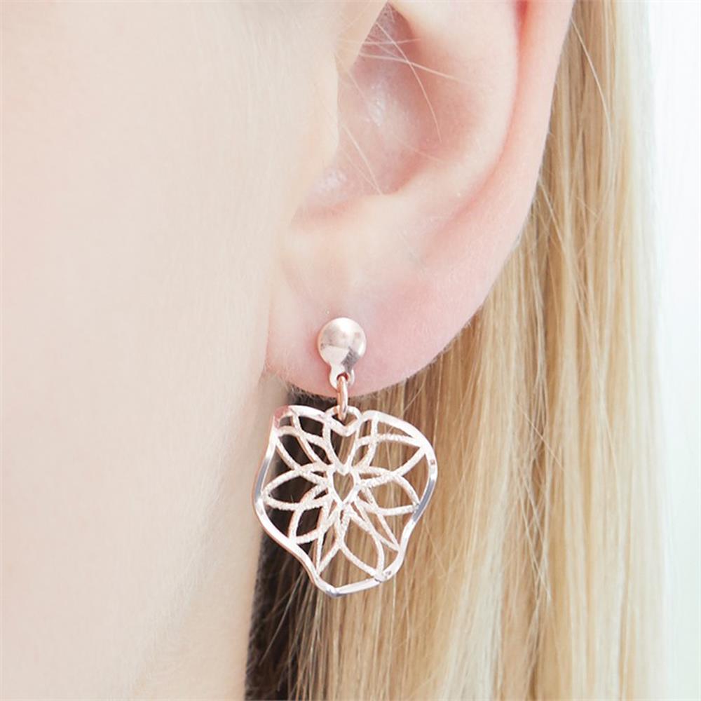 Unique Ohrstecker Ornamente aus Sterlingsilber rosévergoldet rosé