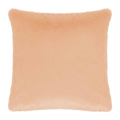 Dekokissen PAD "GAZELLE", beige (apricot, unifarben), B:60cm L:60cm, Polyester, Dekokissen_Sitzkissen_Kissenhüllen, Samtweich mit edler Schimmer-Textur