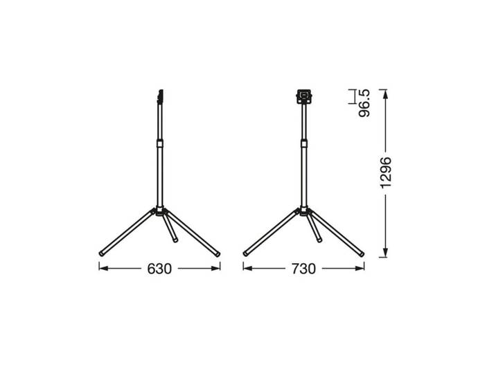 LEDVANCE Ledvance LED Worklight Value Tripod einflammig 10W LED-Worklight, schwarz, Aluminium
