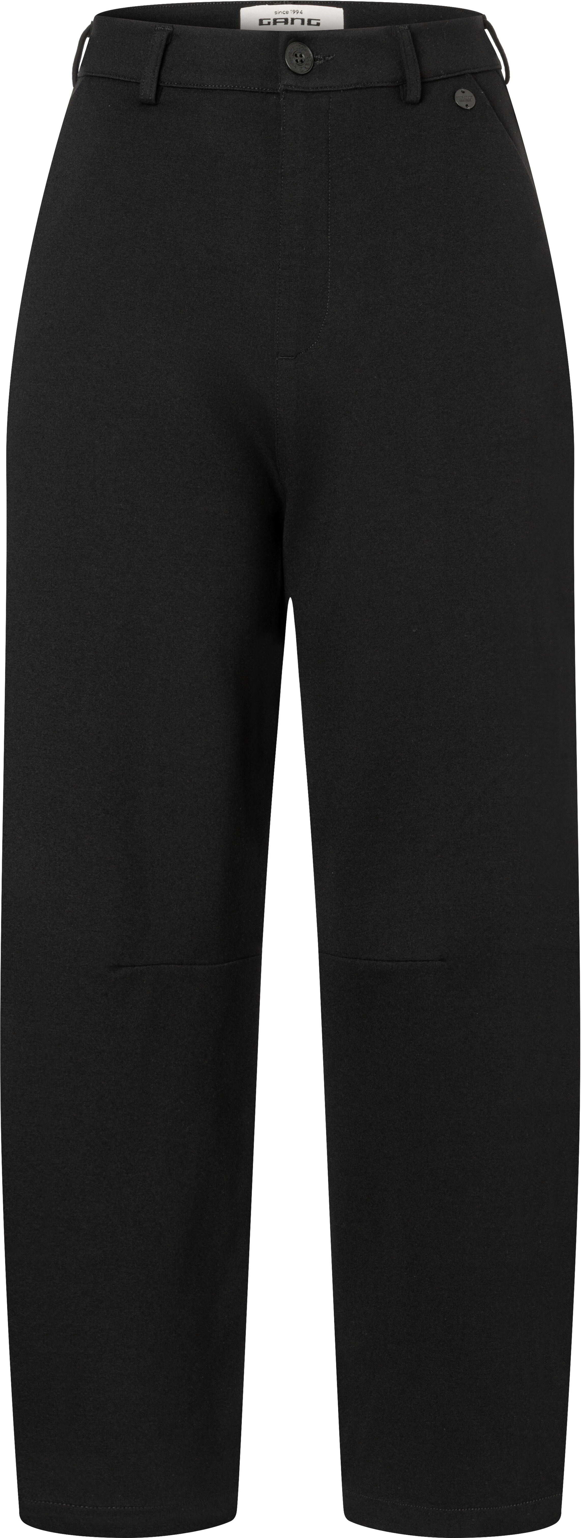 Jerseyhose GANG "94OLIA", Damen, Gr. 27, N-Gr, schwarz, Jersey, Obermaterial: 65% Viskose, 30% Polyamid, 5% Elasthan, unifarben, Ballonform knöchelfrei, Hosen Jerseyhose, aus schwerem Stoff, O-Shape