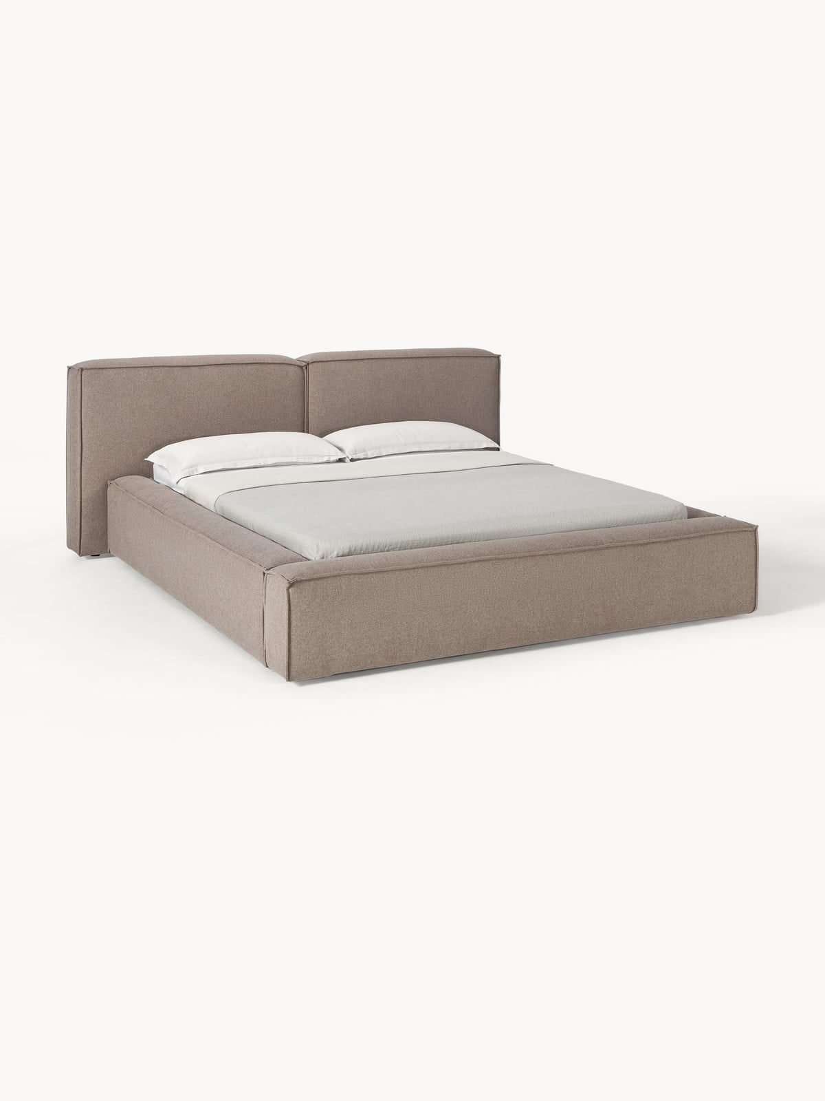 Westwing Collection Lennon Gestoffeerd bed 180x200 cm