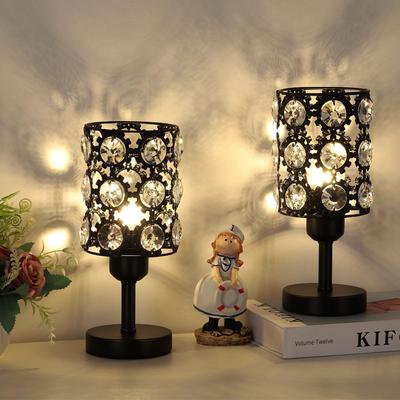 Value Selection Table Lamps Set Of 2 Black Crystal Bedside Nightstand Lamps Table Lamps Set Of 2 Black Crystal Bedside Nightstand Lamps