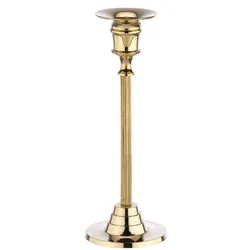 Tischleuchter Kerzenleuchter Messing Gold Höhe 20 cm für Kerzen Ø 2 - 2,5 cm