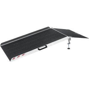 Altec-GmbH Auffahrrampe BTR, Schwellenbrücke, klappbar, 182,3cm Länge, mit Rand, 300kg Tragkraft