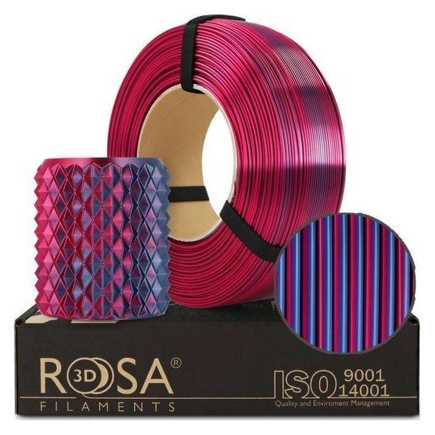Rosa3D Filament ReFill PLA Magic Silk 1,75mm Midnight City 1kg (PLA, 1000 g, 1.75 mm) (PLA-MagMidC-175-1R-R)