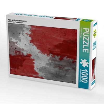 CALVENDO Puzzle Rote und graue Flecken | 1000 Teile Lege-Größe 64x48cm Foto-Puzzle für glückliche Stunden