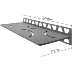 Schlüter Systems SHELF-W-S1 Wand-Ablagesystem Curve Aluminium TSG - strukturbeschichtet grau Höhe: 300 mm Breite: 87 mm