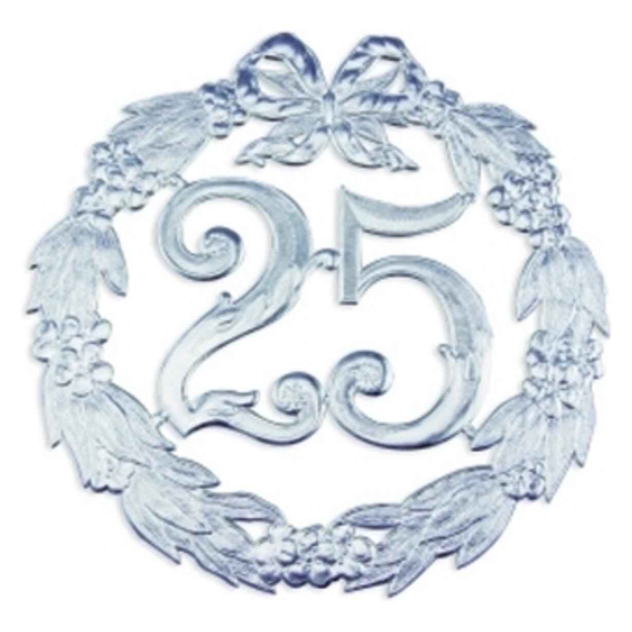 Magni Jubiläumszahl "25" 24cm silber Ohne Draht (1 Stk.) (1234250192)