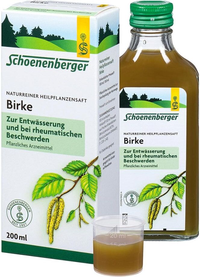 Schoenenberger Naturreiner Heilpflanzensaft Birke