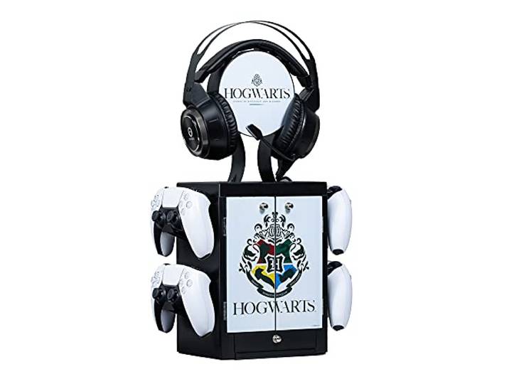 Numskull NS2441 Officiële Harry Potter Gaming Locker, Controller Houder, Headset Stand voor PS5, Xbox Series X S, Nintendo Switch - officiële Harry Potter Merchandise, zwart