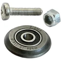 Sigma Ersatzrädchen MAX / Ø 19 mm kugelgelagert inkl. Achse (Art. 014MX)