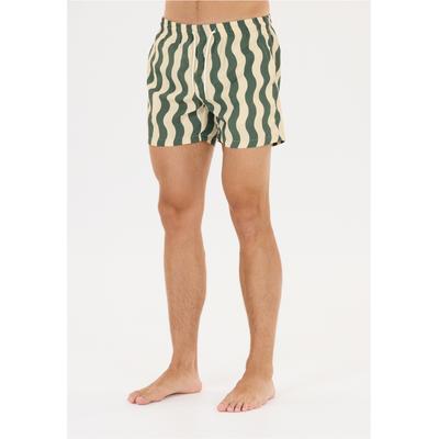 Badeshorts VIRTUS "Tana", Herren, Gr. S, US-Größen, grün (grün, weiß), 100% Polyamid, bedruckt, Badehosen Badeshorts, mit atmungsaktiver Funktion