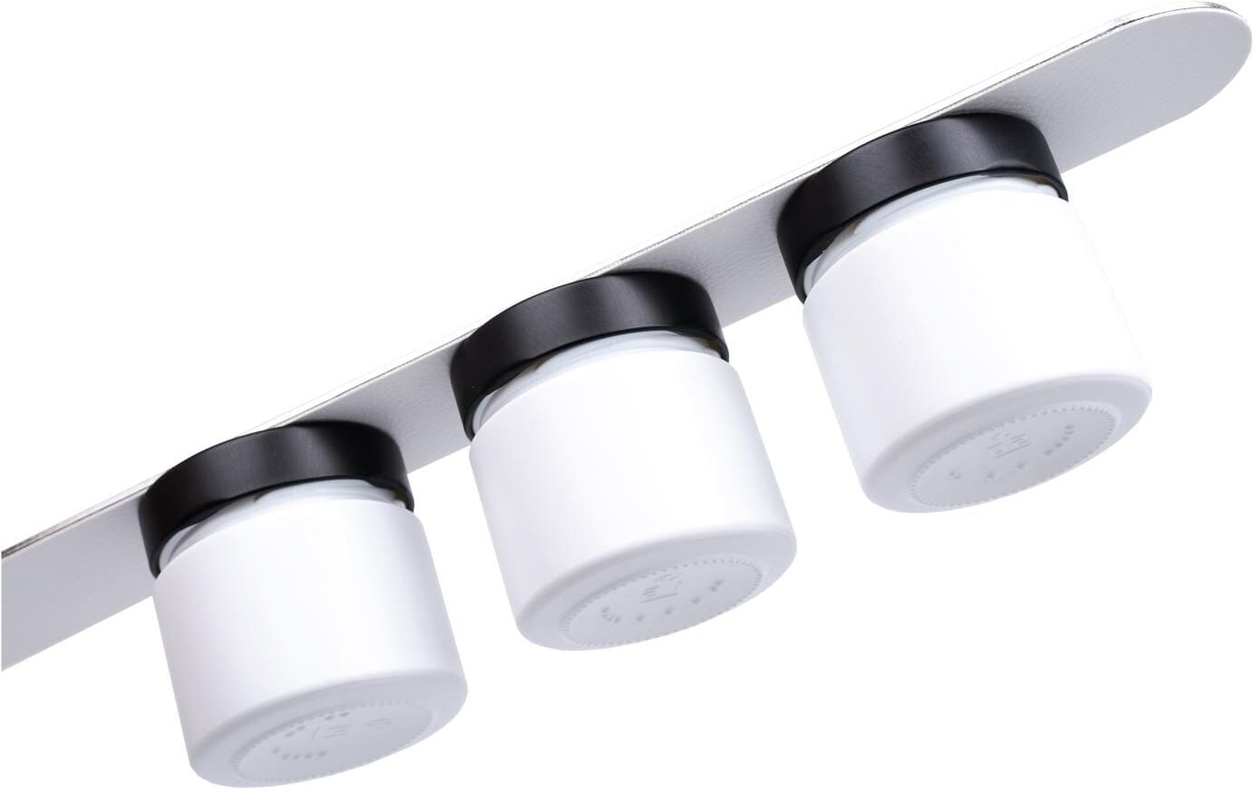 Vorratsdose "Feinkost-Magnetgläser-Set, 125 ml 0.125 l", weiss (weiß), SILWY MAGNETIC SYSTEM, Lebensmittelaufbewahrungsbehälter, Vorratsdose weiß Einheitsgröße