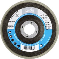 LUKAS-ERZETT A671612515014 Polierteller P6PT Ø 125 mm Medium Korn 150 für Winkelschleifer flach Siliciumcarbid Durchmesser 125 mm