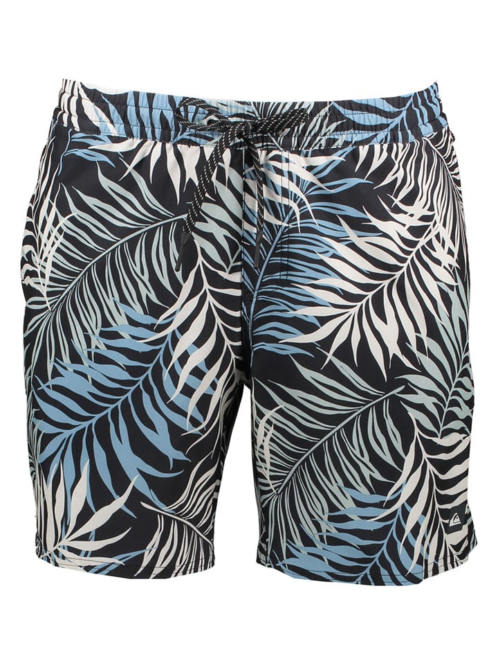 Quiksilver Badeshorts "Wild Fern Volley" in Schwarz - L