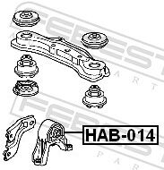 Febest Lagerung, Differential Hab014 Hinterachse Für Honda