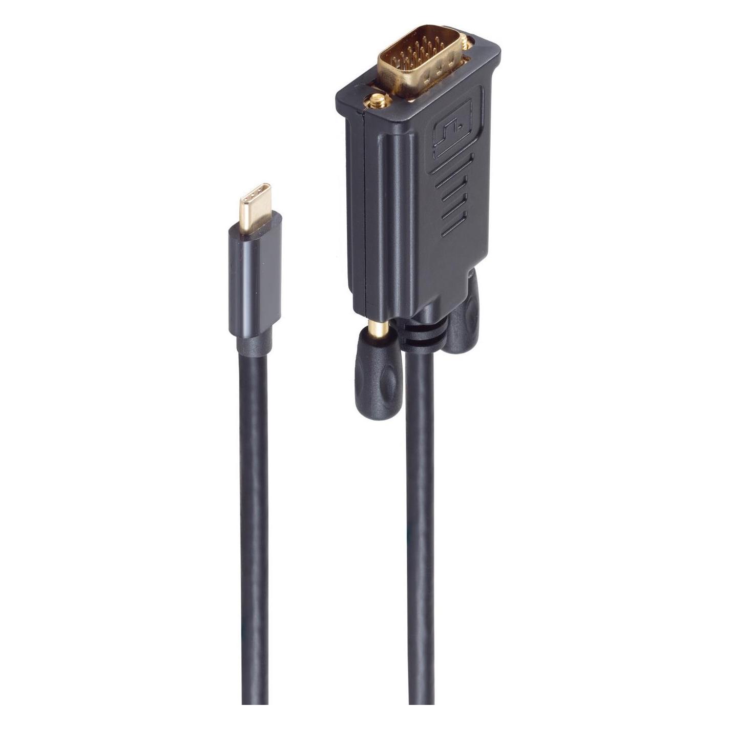 Shiverpeaks BS10-59045 Videokabel-Adapter 3 m USB Typ-C VGA (D-Sub) Schwarz (3 m) (BS10-59045)