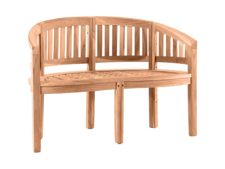Gartenbank Veit Natur Teak B 120 T 53 H 85 cm - Gartenbank - Wetterfeste Gartenmöbel & Accessoires