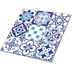 FLIESENAUFKLEBER 9 Stück 30x30 cm selbstklebend Azulejos-Muster