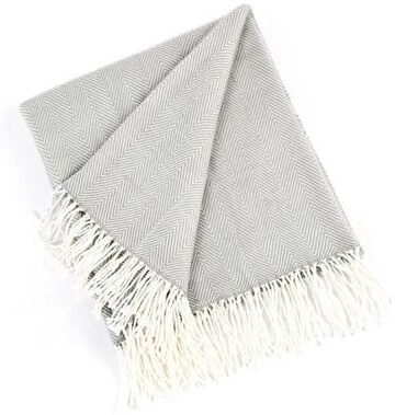 Saro Lifestyle Saro Acrylic Herringbone Throw