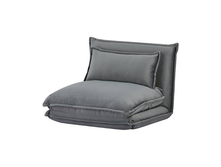 en.casa Relaxsessel, Schlafsessel »Umeå« 59x85,5x67 cm Samt Grau