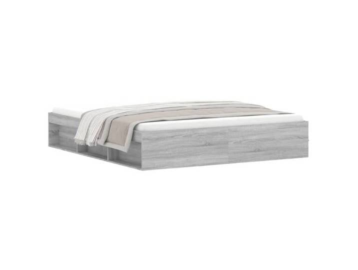 Lit Adulte 180x200 cm Lit double Cadre de lit sonoma gris CHY43287947