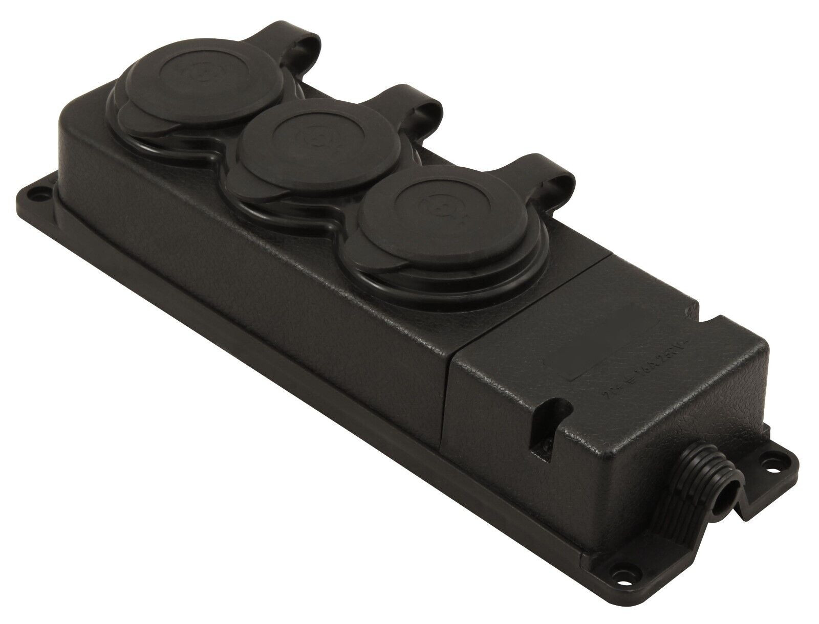 ORNO Verdeelcontactdoos met 3 stopcontacten, IP44