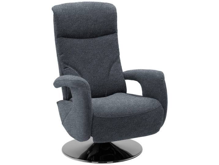 Dieter Knoll Relaxsessel, Dunkelblau, Metall, Uni, 71x110x83 cm, Fußauswahl, Stoffauswahl, Relaxfunktion, Netzbetrieb, Wohnzimmer, Sessel, Relaxsessel