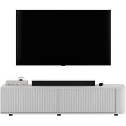 TV-LOWBOARD Aurora Weiß matt 140 cm mit niedrigen Füße