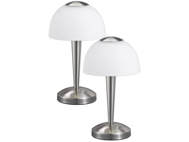 TRIO LEUCHTEN LED Tischleuchte, weiß (nickelfarben, weiß), 1, H: 28cm, 1 Stk., Leuchten, LED Tischleuchte