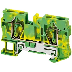 Schneider Electric NSYTRR62PE Linergy-TR, Schutzleiterklemme, mit Zugfederanschluss,für Leiterquerschnitt 6mm2,mit 2 Anschlüsse,in Farbe Gelb-Grün