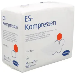 Es-kompressen Unsteril 10x20 Cm 12fach 100 St