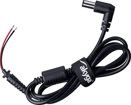 Akyga AK-SC-02 Niedervolt-Adapterkabel Hohlstecker 7.4 x 5.0mm + Pin - offene Kabelenden 1.2m 1St.