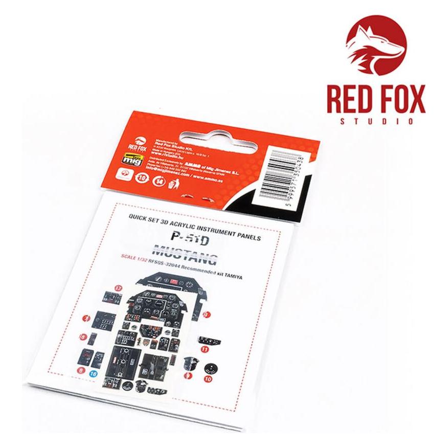 Red Fox 1/32 P-51D Mustang (for Tamiya kit) (RFSQS-32044)
