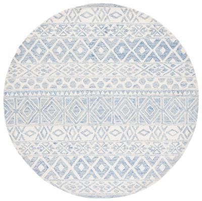 Lauren Ralph Lauren Handmade Theresa Blue Geometric Wool Area Rug