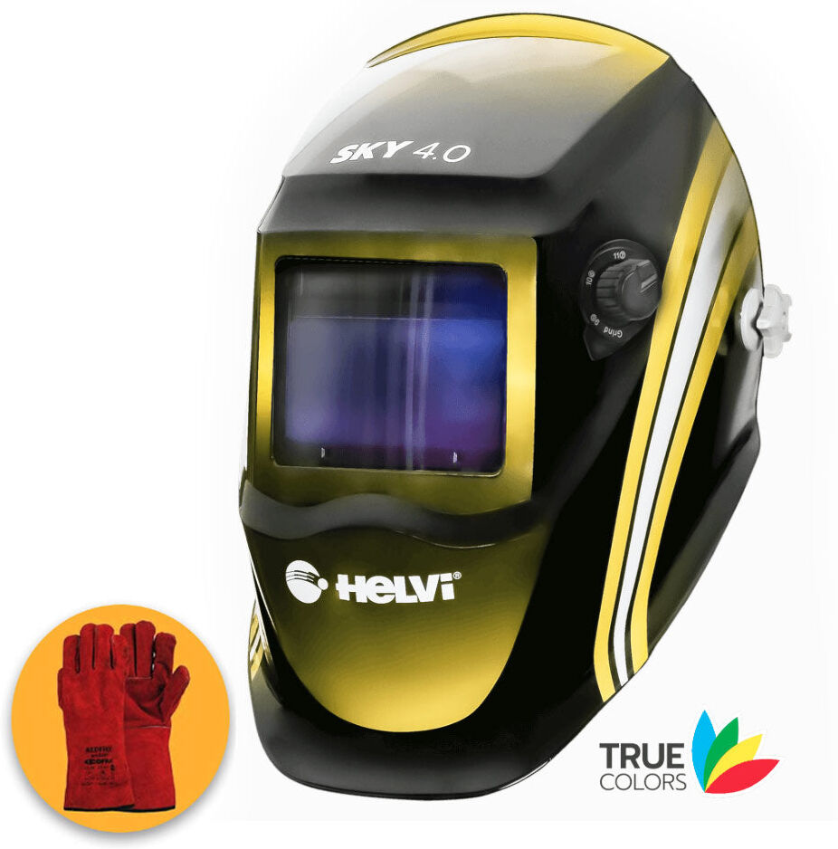 Helvi Sky 4.0 True Colors Casco maschera per saldatura, 4 sensori