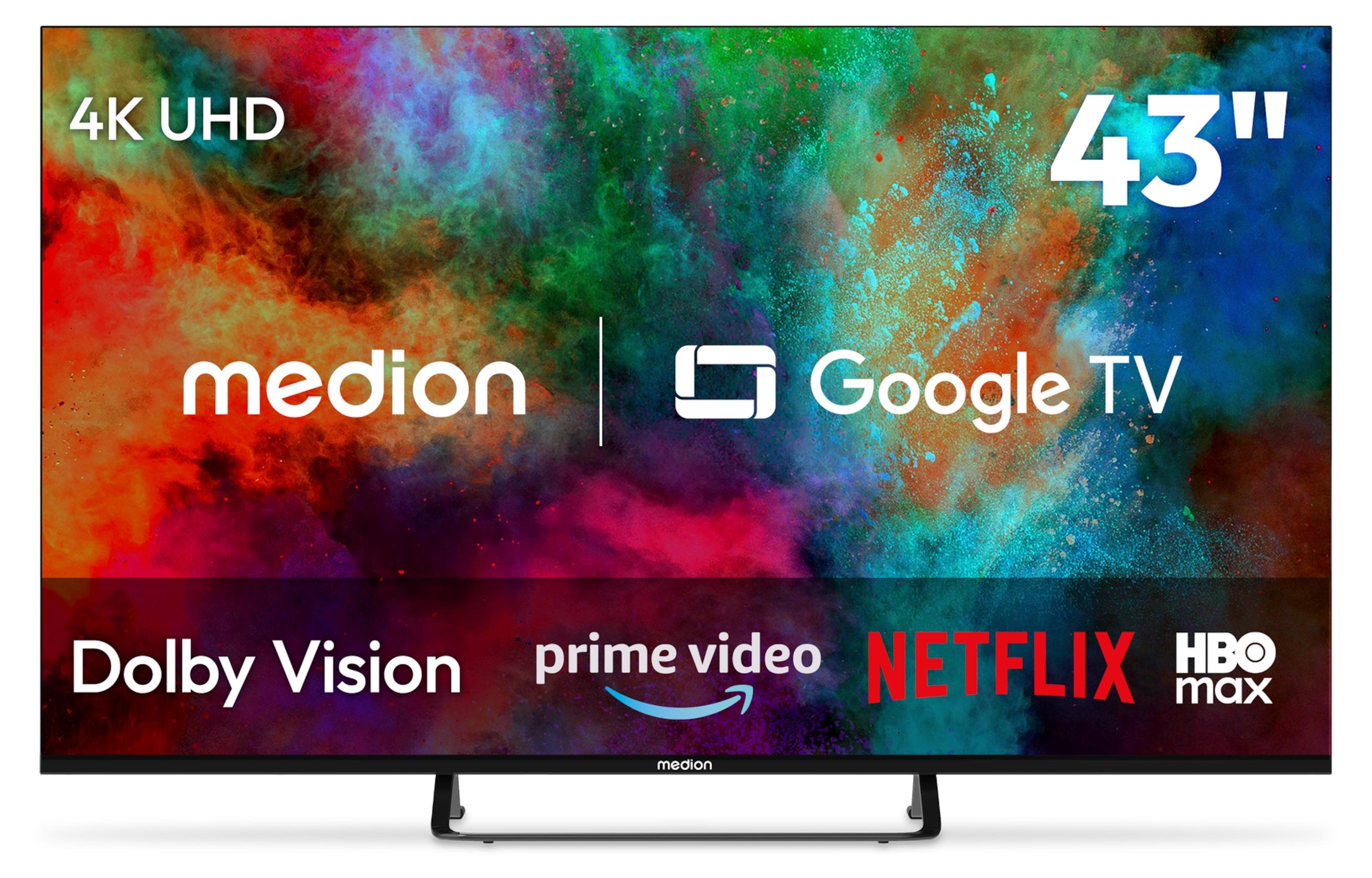 MEDION 108 cm (43 Zoll) Fernseher 4K Smart TV - MD 843401