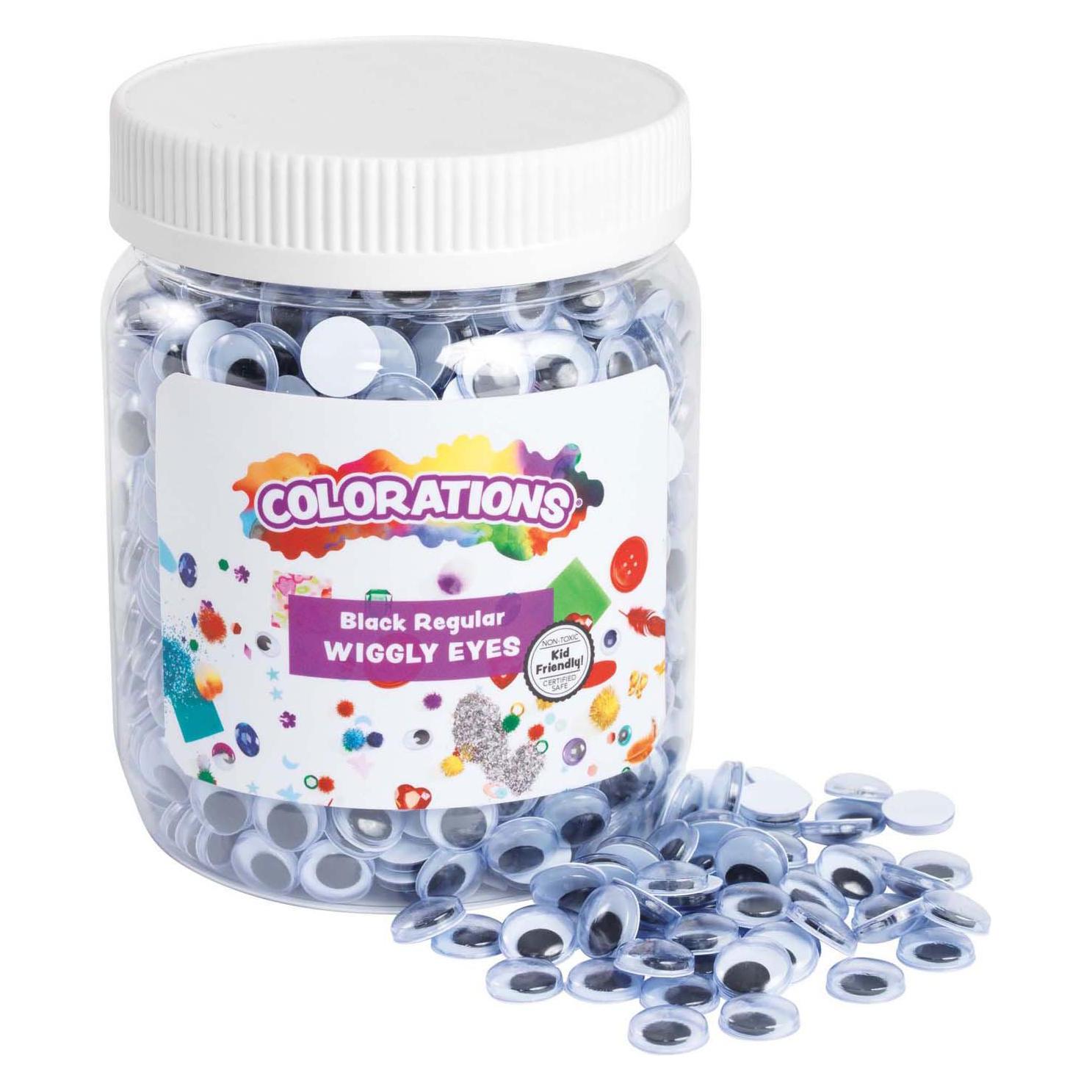Colorations - Schwarze Wackelaugen im Topf, 1000 Stk. (60308183)