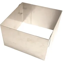 Feste, zerlegbare Form, Quadrat 25 × 25 cm (Höhe: 12 cm)