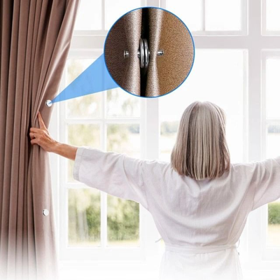 Drop Dash Deals Magnetic Curtain Clips For Easy Window & Screen Decor, No Nails Or Hooks Required, Durable Zinc Alloy Magnetic Button Magnetic Curtain Clips For Easy Window & Screen Decor, No Nails Or Hooks Required, Durable Zinc Alloy Magnetic Button