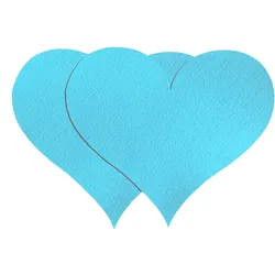 Deko-Herzen 2er-Set - PODIUM - Himmelblau