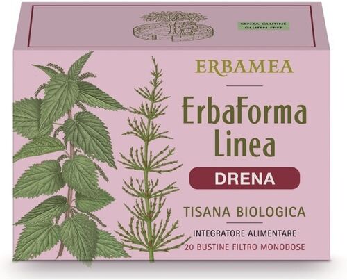 ERBAMEA Srl Erbamea - Erbaforma Linea Drena 20 Bustine, Integratore per la Detossificazione