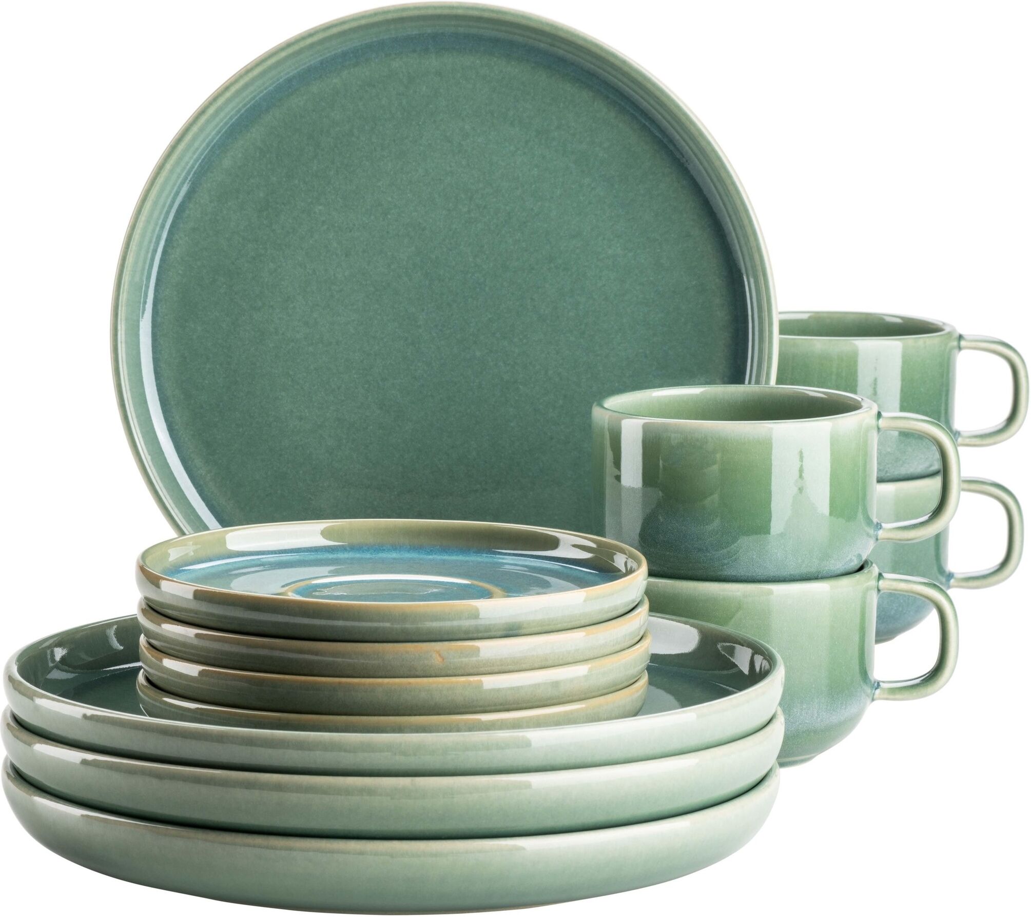 Frühstücks-Set MÄSER "Elina Uno", grün, Frühstücks-Sets, Frühstücks-Set