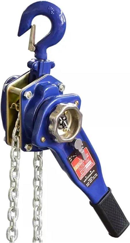 Handwinde mit Hebel - Kettenzug - Robuste Konstruktion - 0,75 Tonnen 1,5 m